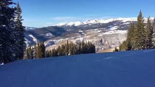 Vail Ski From mountain Top to Riva ridge 1242018 [upl. by Aland]