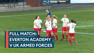 Remembrance Football Everton Academy v UK Armed Forces – Full Match Replay [upl. by Ecirrehs]