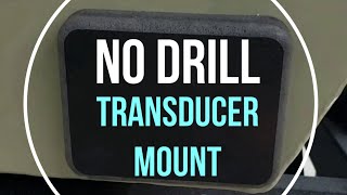 Transom Transducer Mount without drilling into hull [upl. by Warila690]