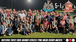 Newcastle 51 Sunderland vlog  HISTORY REPEATS ITSELF IN ARMED FORCES TYNE WEAR DERBY [upl. by Hahnert]