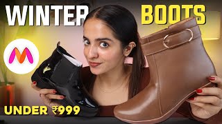 Latest Winter BOOTS from Myntra 2024  Honest Review  Tanya Harchani [upl. by Ariat]