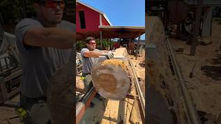 MAXING Out The Mill Yellow Pine Cut Into 34 boards  Cook AC36 sawmill [upl. by Kandace]