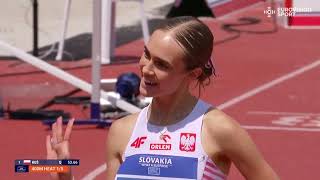 KLARA KAPAC  400 m kvalifikacije EPU18 Banska Bystrica [upl. by Aneekas]