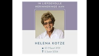 NG Kerk Vredendal  Gedenkdiens van Helena Kotze [upl. by Cavuoto]