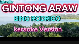 GINTONG ARAW  BING RODRIGO  KARAOKE [upl. by Wooster793]