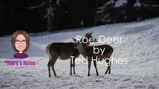 RoeDeer by Ted Hughes detailed analysis [upl. by Korrie]