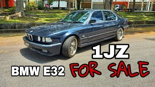 BMW 735i E32  1JZ GTE 25 TWIN TURBO [upl. by Alber4]