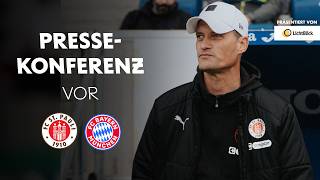 Die Pressekonferenz vor dem Spiel gegen den FC Bayern München  Präsentiert von LichtBlick [upl. by Flory813]