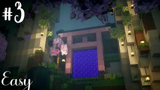 How to build an asthetic tori Gate nether portal  minecraft tutorial 3 [upl. by Austina818]