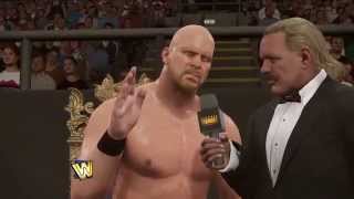 WWE 2K16 “Stone Cold” Steve Austin vs Jake “The Snake” Roberts 1080p [upl. by Pattani556]