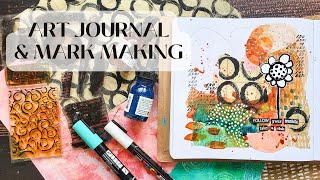 Transparente Schichte und Mark Makings  Art Journal Anleitung [upl. by Niall]