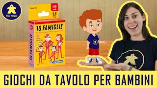 10 Famiglie  Gioco di Carte per Bambini  Clementoni  5 [upl. by Idona611]