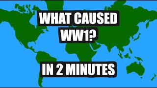 What Caused WW1  In 2 minutes [upl. by Eenimod]