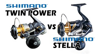 Shimano Stella vs Shimano Twin Power Review and Comparison [upl. by Hsirk852]