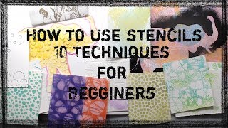 How to use a stencil for Beginners 10 Easy Techniques for Using Stencils  Stencil Tips [upl. by Linneman]