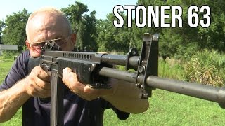 Stoner 63 Full Auto LMG Assault Rifle  Unicorn Guns with Jerry Miculek [upl. by Llehsor]