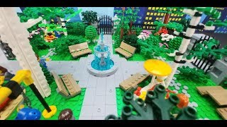 Lego City Park Moc [upl. by Esiuol]