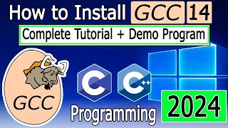 How to install gccwin64 on Windows 1011 2024 Update Latest 14 GCC Compiler [upl. by Pol]