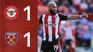 Mbeumo strikes early again 🤯  Brentford 11 West Ham United  Premier League Highlights [upl. by Ynnek]