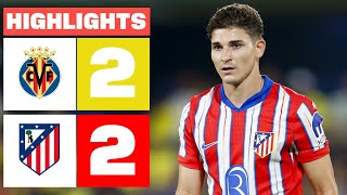 VILLARREAL CF 2  2 ATLÉTICO DE MADRID  RESUMEN LALIGA EA SPORTS [upl. by Hgalehs511]