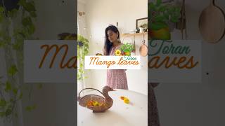 Mango leaves తోరణం  DIY toran toranam shorts mangoleaftoran mangoleaves mangoleafdecoration [upl. by Nauquf650]