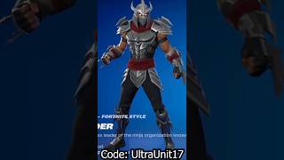 NEW Shredder Skin  Fortnite X Teenage Mutant Ninja Turtles  TMNT Set [upl. by Sinnylg]