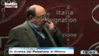 Libertà e GiustiziaBerlusconi dimettiti intervento di Umberto Eco [upl. by Iridis]