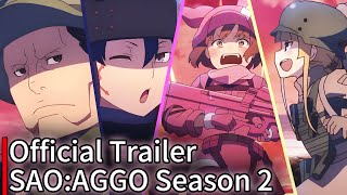 Sword Art Online Alternative Gun Gale Online Season 2 English Subs  Official Trailer 1 [upl. by Abebi]