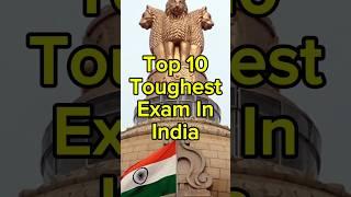 Top 10 toughest exams in India 🇮🇳📚  exams Bgcomparison [upl. by Mordy262]