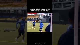 Kl rahul funny Shubman gil after securing place in BGT short viral bgt indvsaus [upl. by Wendolyn]