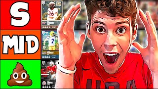 BEST SAFETIES TIER LIST COLLEGE FOOTBALL 25 ULTIMATE TEAM [upl. by Halsy590]