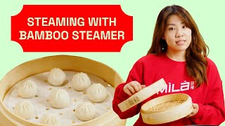 How To Steam Soup Dumplings with a Bamboo Steamer [upl. by Gobert]