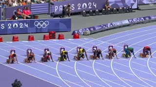 Men 100m Heats Paris Olympics 2024 Easy Win For Kishane amp Oblique Noah Got Beaten [upl. by Elrahc633]