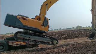 Excavator long reach loading process [upl. by Oswin358]