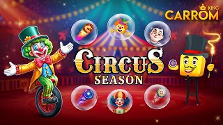 Carrom King Circus Season 🎪  Trophy Quest 🏆 to Unlock Exciting Inventory 🎩 with every win carrom [upl. by Kind291]