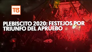 Plebiscito 2020 Festejos por triunfo del Apruebo [upl. by Nrubyar]