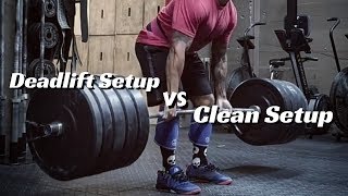 Deadlift Setup vs Clean Setup  Whats the difference [upl. by Fonseca444]