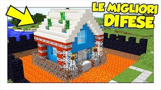 LE MIGLIORI DIFESE PIU FACILI DA COSTRUIRE IN MINECRAFT ITA [upl. by Ahtaga453]