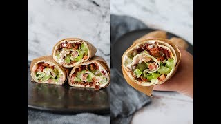 Nemme BLT Inspireret Wraps  Nem Frokost  One Kitchen DK [upl. by Ssidnak385]