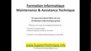 Maintenance 4 En cas dinfection  Soutien et support technique maintenance informatique [upl. by Rossing]