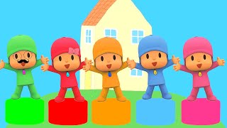 5 Little Pocoyo  Peppa pig and Pocoyo song  Five little monkeys jumping on the bed [upl. by Naitsirhk176]