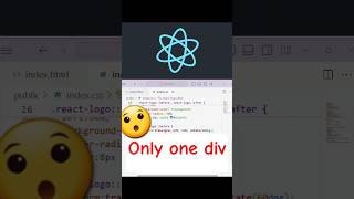 React logo using only one div [upl. by Akcire]