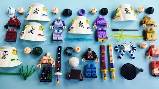 Lego strongest one piece wm  sakazuki issho borsalino oden kuzan  unofficial lego [upl. by Barbur]