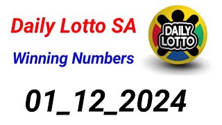 Daily Lotto SA Prediction 01122024 [upl. by Wyly]