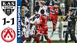 KV Kortrijk vs KAS Eupen 11 Highlights  Courtrai  Eupen  Jupiler Pro League 2023 [upl. by Cale]