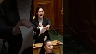 New Zealand Parliament Suspended as Maori Lawmakers Perform Haka to Protest newzealand youtube [upl. by Aihsined]