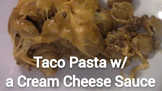 Taco Pasta with a Cream Cheese Sauce [upl. by Lux]