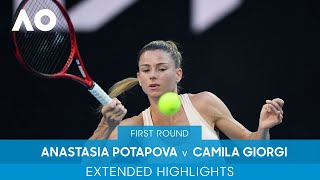 Anastasia Potapova v Camila Giorgi Extended Highlights 1R  Australian Open 2022 [upl. by Modla]