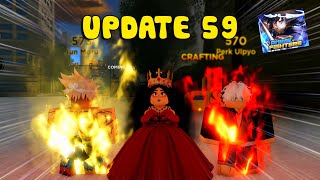 NEW CODE  UPDATE 59 CÓ THÊM POTAL MỚI SIÊU HOT  Anime Fighters Simulator  ROBLOX [upl. by Nelak706]