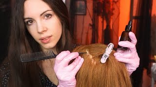 ASMR Dandruff Removal Rp  Tingly Scalp Treatment for Sleep 💆‍♀️ [upl. by Mela]